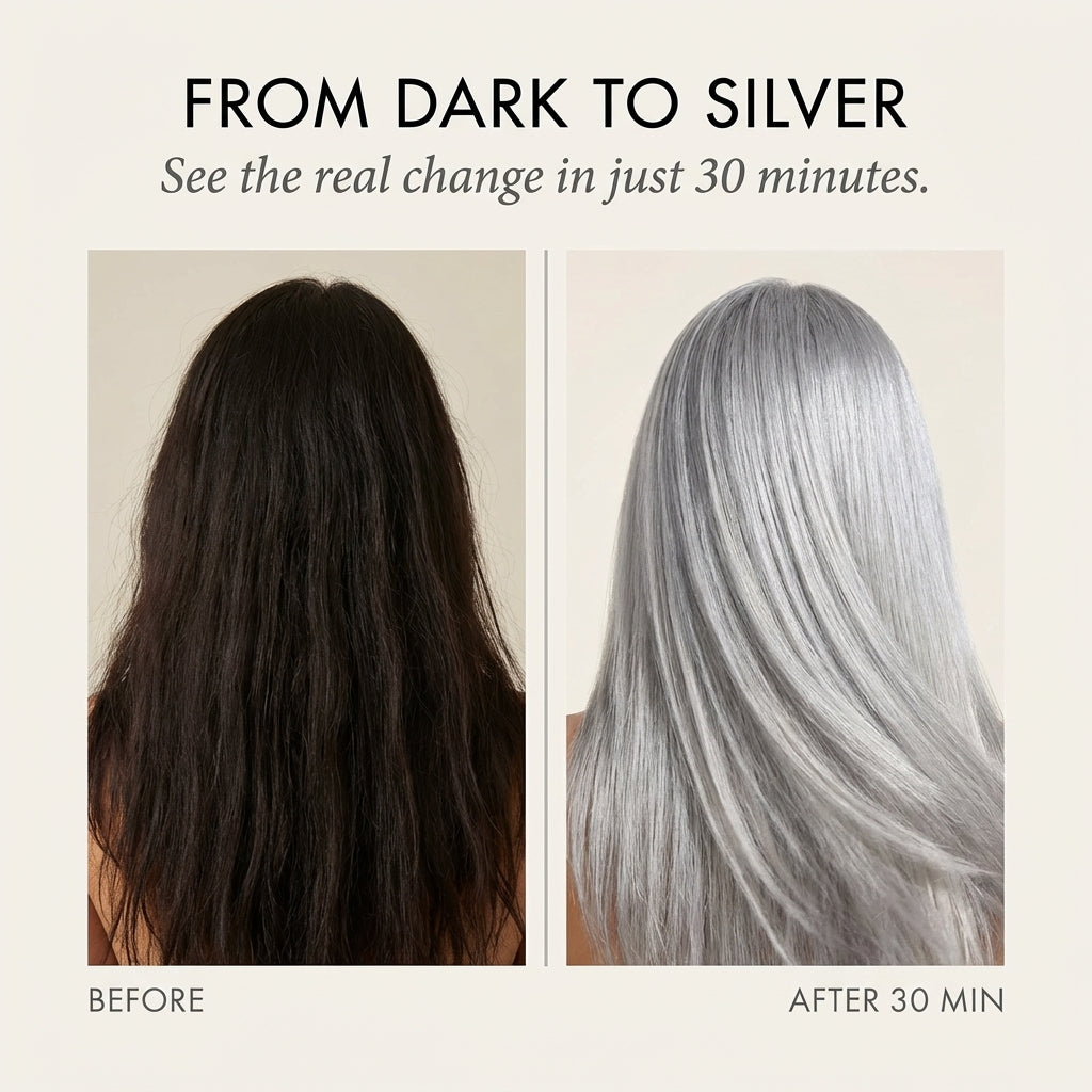 The SilverEssence Hair Colour - A Silver Tint, Without the Damage + 50% OFF