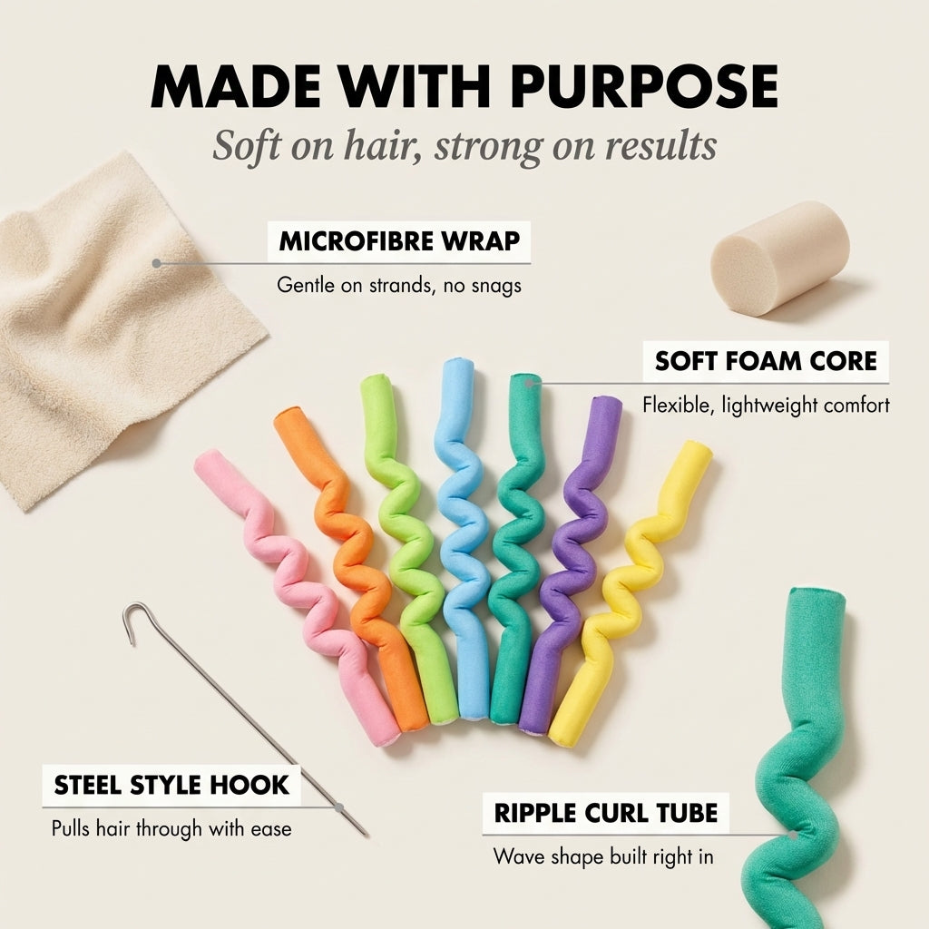 The CurlSerene Ribbons - Perfect Curls, No Heat Damage + 50% OFF