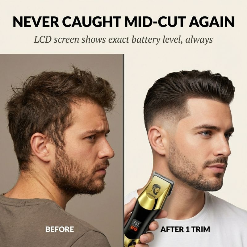 Bladwick™ – LCD Display, Stainless Steel Men&