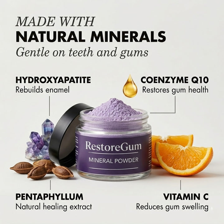 The RestoreGum Mineral Powder - Dentist-Approved, TGA Recommended for Gum &amp; Tooth Repair + 50% OFF