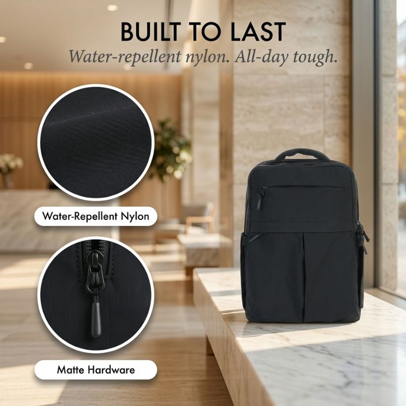 Stowra™ – Slim Mini Backpack with Laptop Compartment &amp; 5-Pocket Organization + 50% OFF