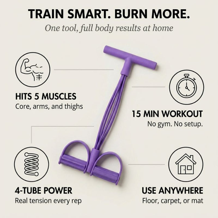 Drawlean™ – 4-Tube Core &amp; Full Body Resistance Trainer + 50% OFF