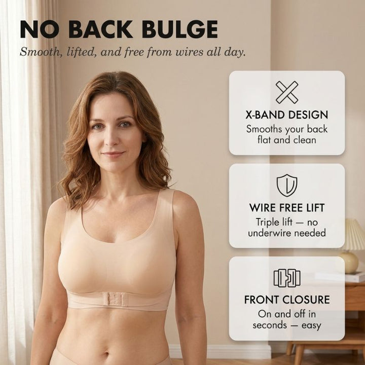 Silkaven™ – Front Closure X-Band Wireless Support Bra + 50% OFF