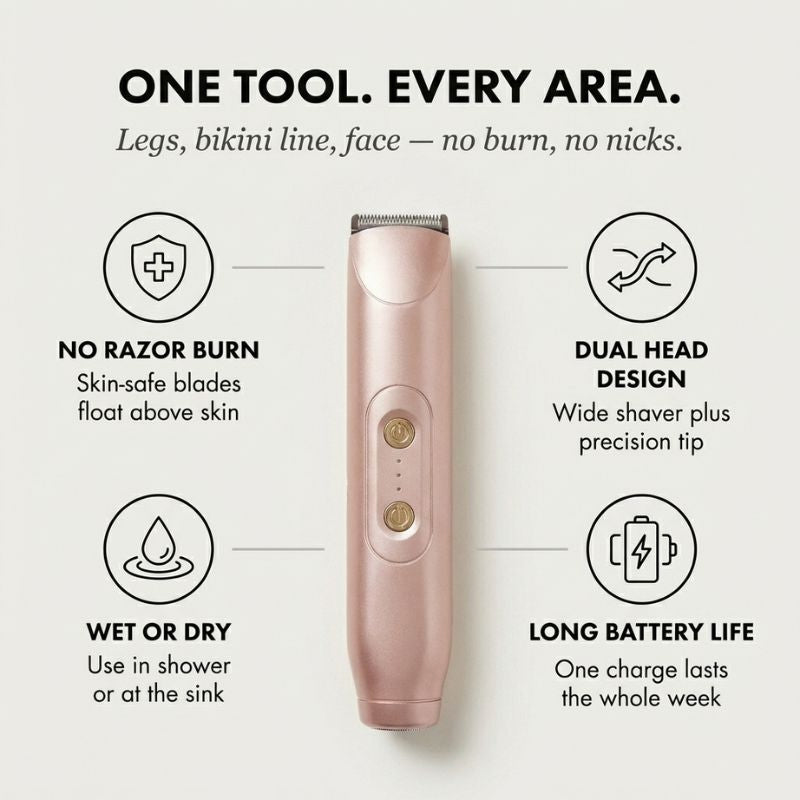 Velura™ – 2-in-1 Dual-Head Electric Shaver &amp; Trimmer for Women + 50% OFF
