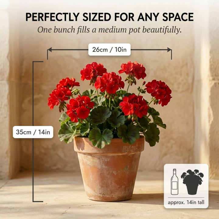 Arbora™ – UV Resistant Silk Artificial Geranium Flowers for Outdoor &amp; Indoor Decor + 50% OFF