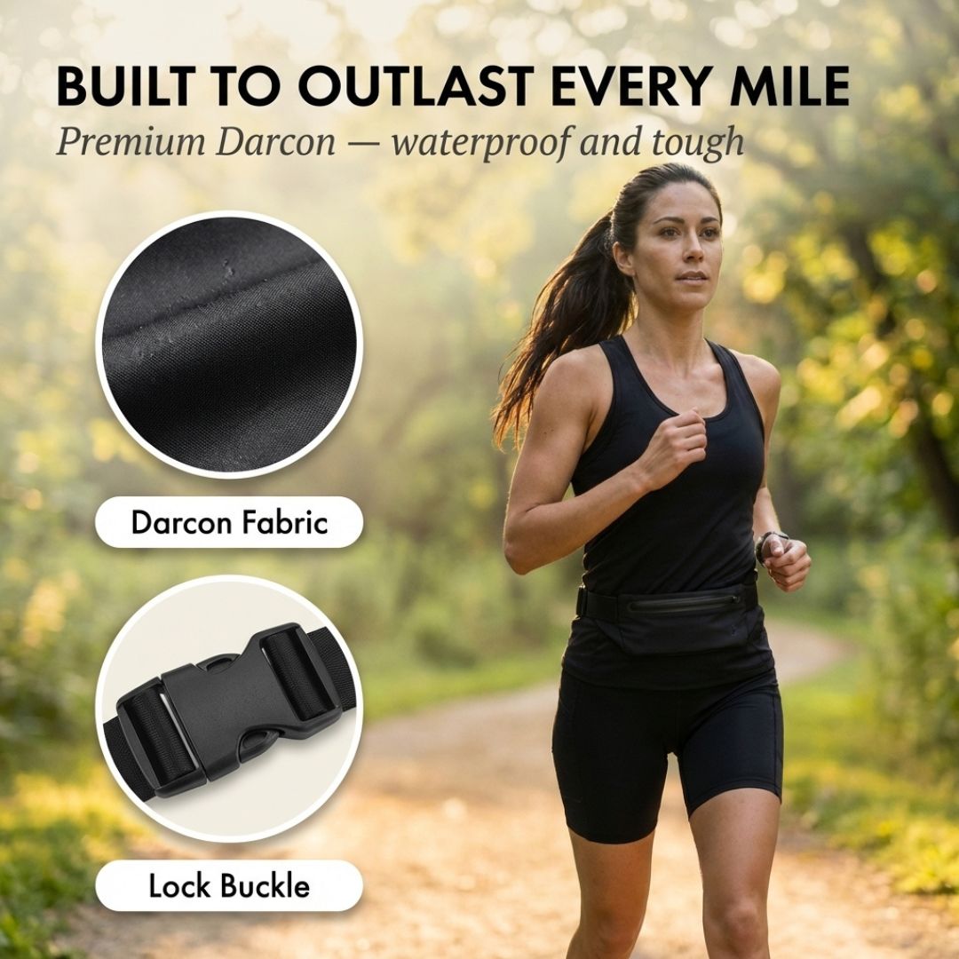 Stashrun™ – Waterproof Anti-Theft Running Belt Bag with Phone Pocket + 50% OFF