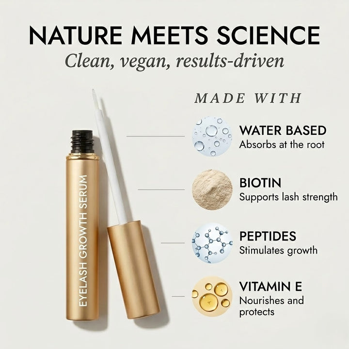 Eyelash Growth Serum - Natural Formula – 1+1 FREE 1