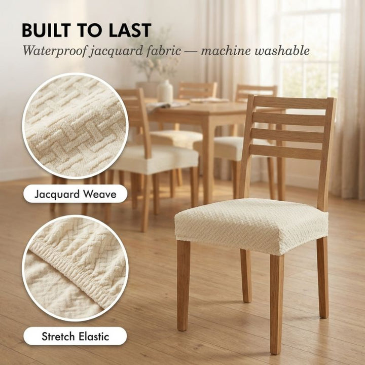 Loomfield™ – Waterproof Stretch Jacquard Dining Chair Seat Cover + 50% OFF