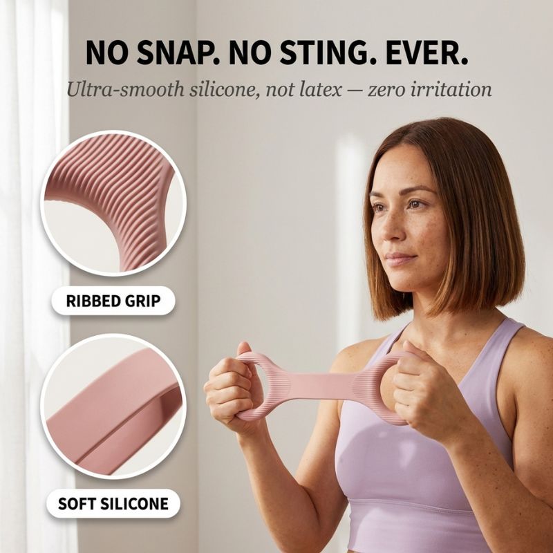 Arcova™ – Silicone Figure 8 Resistance Band for Women, Chest &amp; Arm Toner + 1+1 FREE