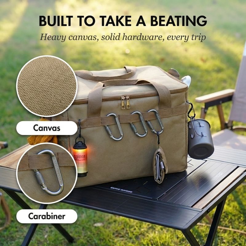 Ridgecache™ – Waterproof Foldable Camping Gear Organizer Bag + 50% OFF