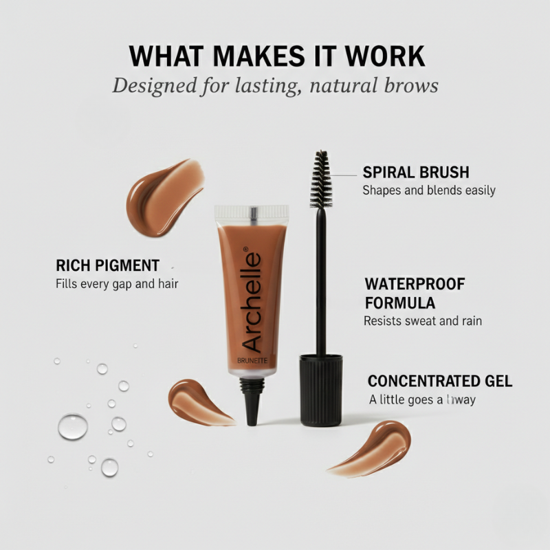 Archelle™ – Waterproof Long-Lasting Eyebrow Gel Tint with Brush + 1+1 FREE