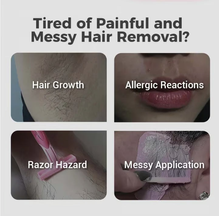 Petalune™ – Gentle Painless Facial Hair Removal Cream with Shea Butter &amp; Centella + 1+1 FREE