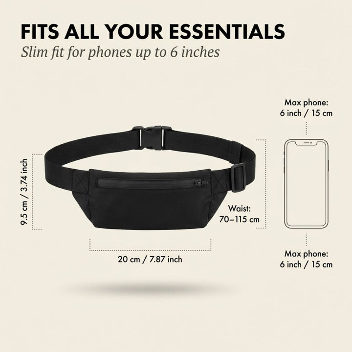 Stashrun™ – Waterproof Anti-Theft Running Belt Bag with Phone Pocket + 50% OFF