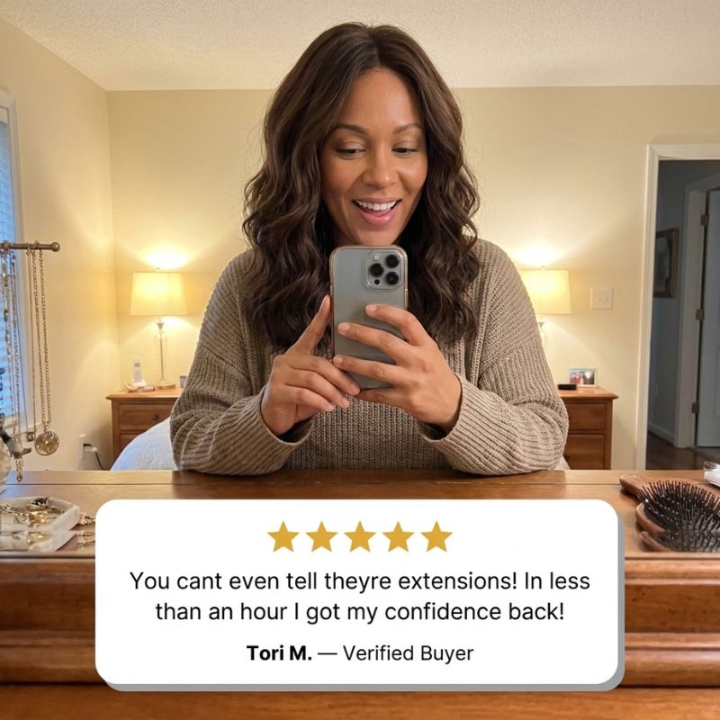 Tresselle™ – Layered Curtain Bangs Hair Topper + 50% OFF