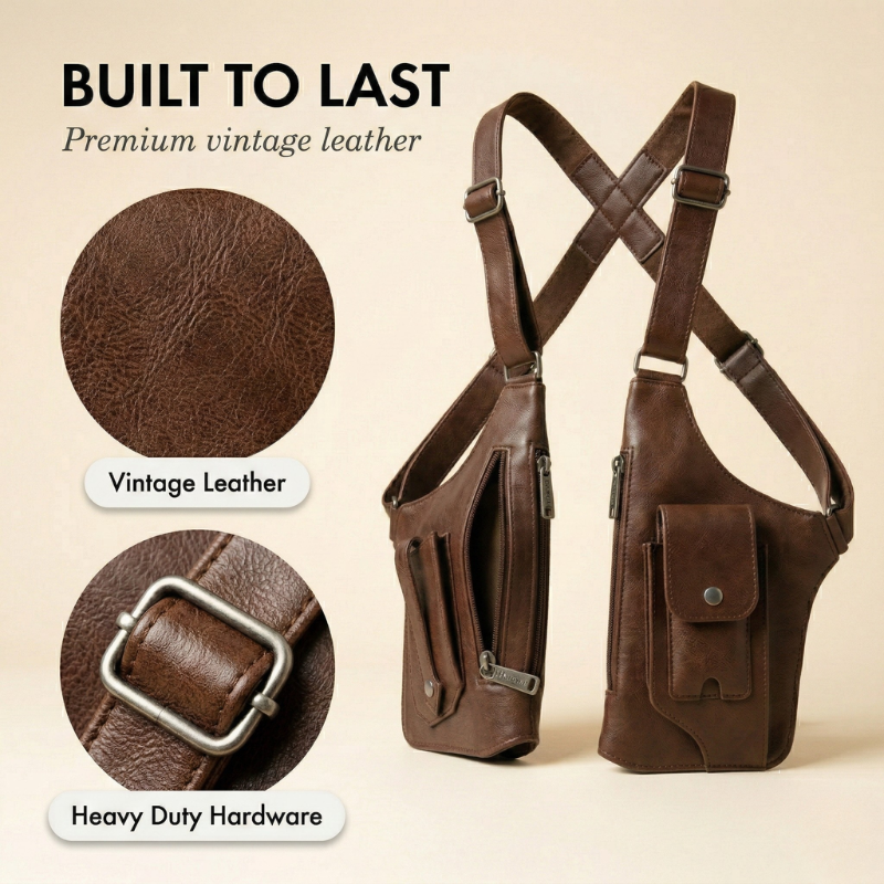 Rivett™ – Premium Leather Underarm Holster Bag + 50% OFF