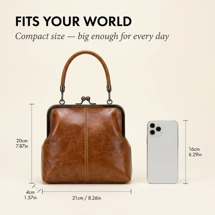 Claspelle™ – Vintage Kiss-Lock Convertible Crossbody Handbag + 50% OFF