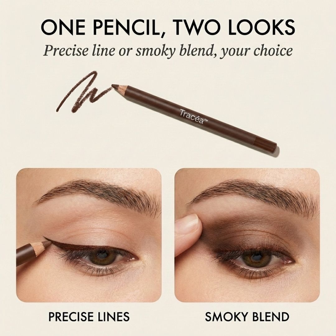 Tracéa™ – Waterproof Gel Eyeliner Pencil | Smudge-Proof, All-Day Wear + 1+1 FREE