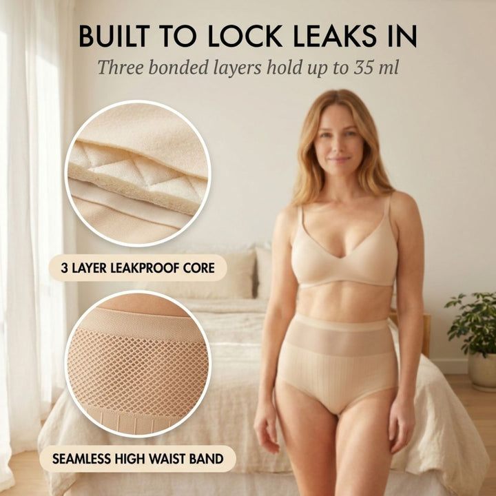 Hushline™ – Leakproof High-Waist Tummy-Control Shaping Panties + 50% OFF