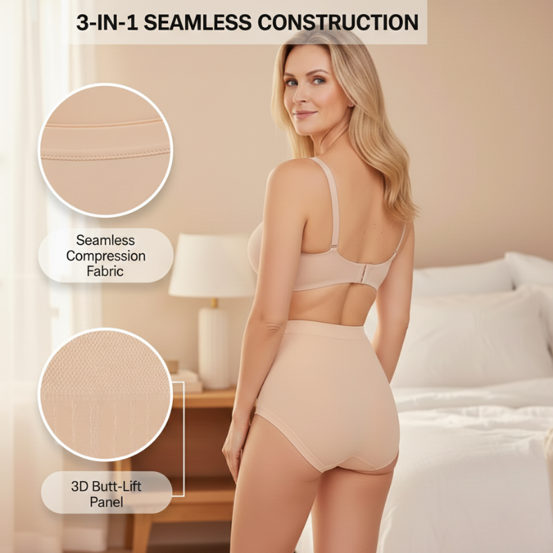 Leakproof High-Waist Tummy-Control Butt-Lifting Panties + 50% OFF