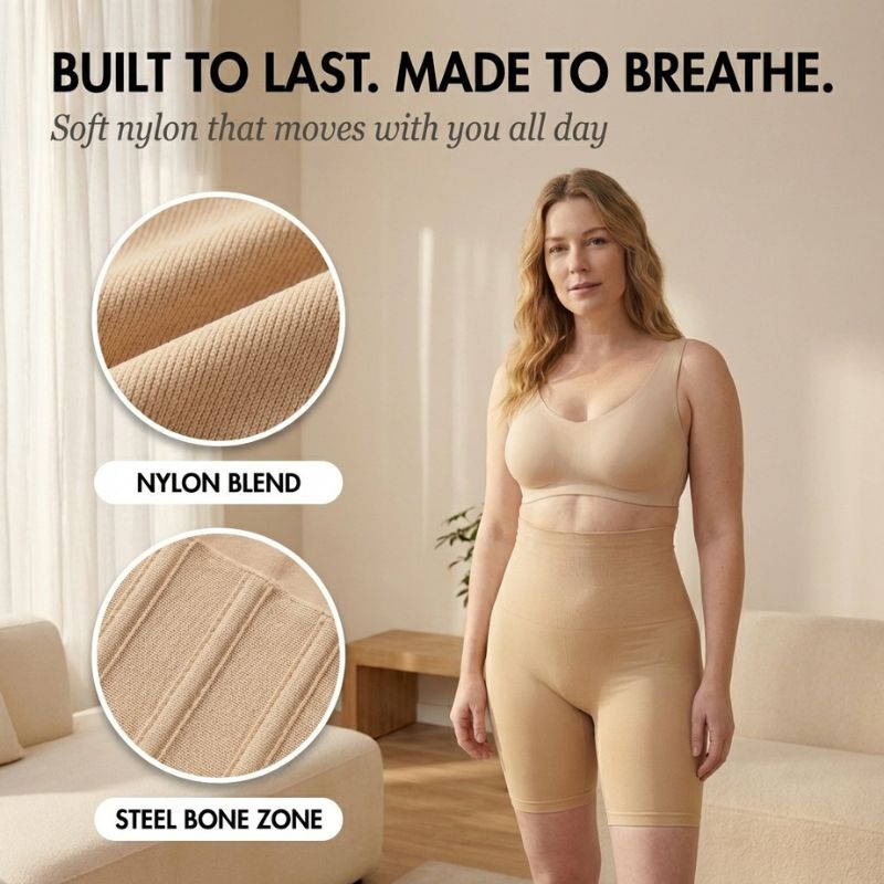 Formveil™ – Anti-Roll High-Waist Tummy Control Shapewear Shorts + 50% OFF