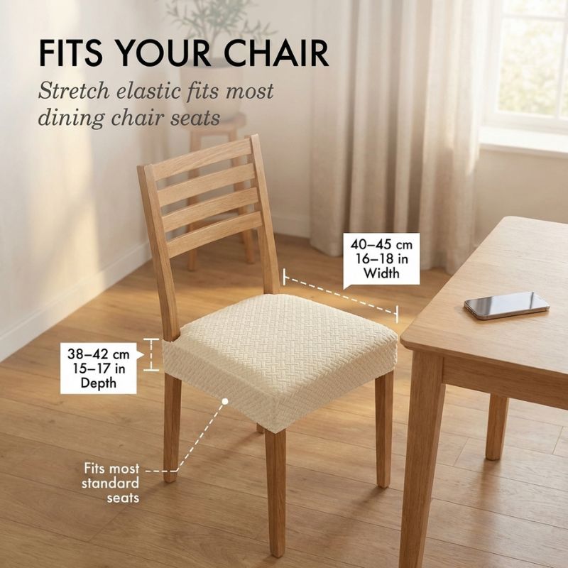 Loomfield™ – Waterproof Stretch Jacquard Dining Chair Seat Cover + 50% OFF