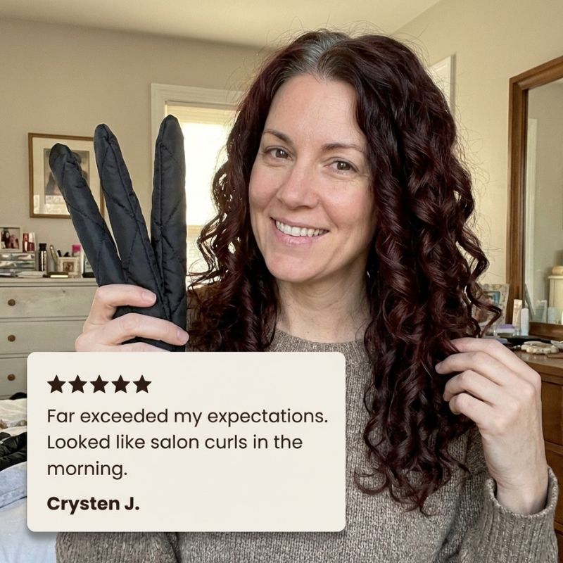 Curlnest™ – Heatless Overnight Curl Headband | No-Heat Hair Curler + 50% OFF