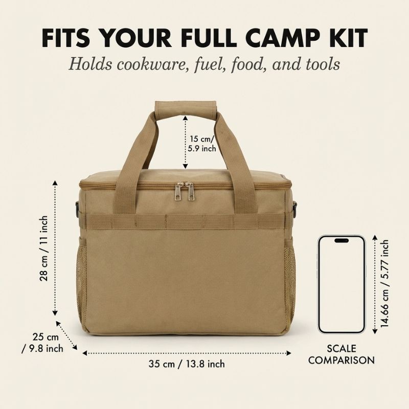 Ridgecache™ – Waterproof Foldable Camping Gear Organizer Bag + 50% OFF