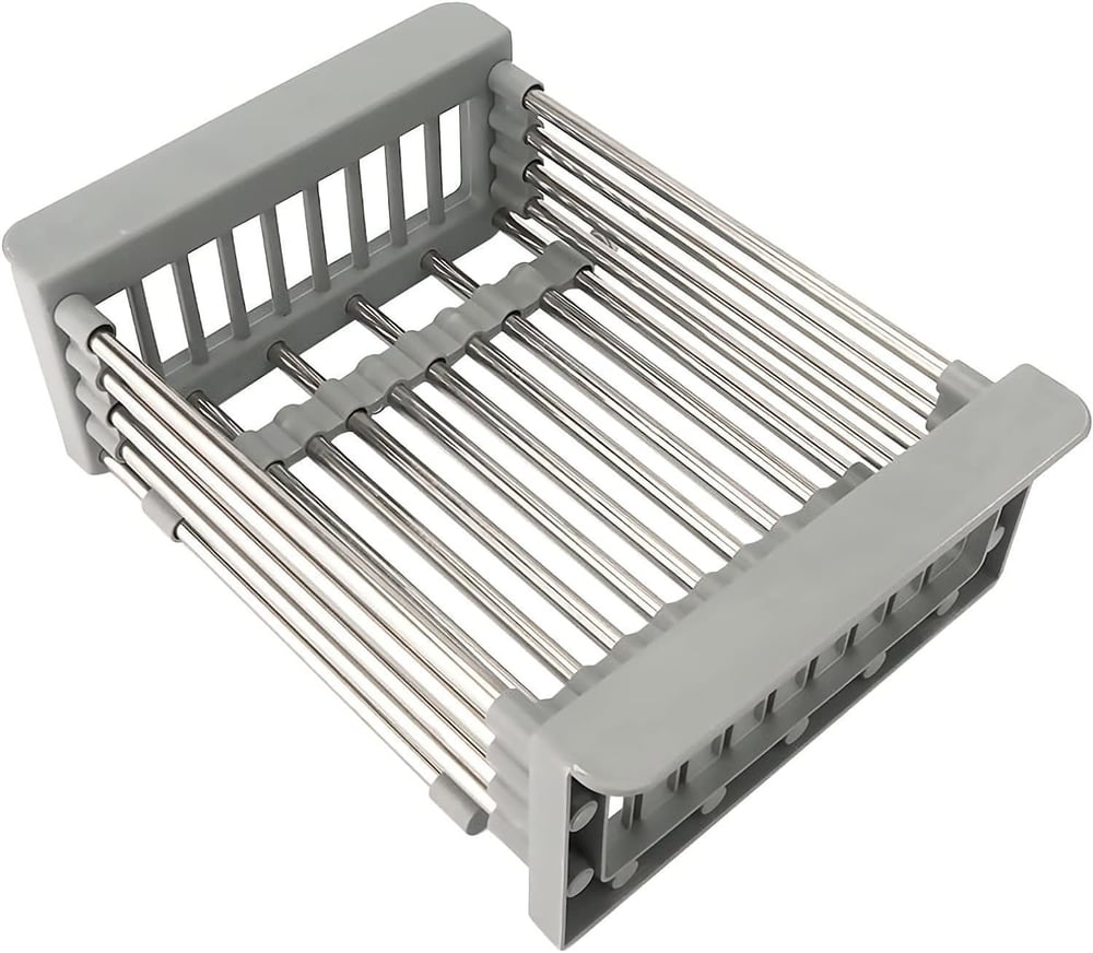 Basinwell™ – Expandable Stainless Steel Over-Sink Dish Drainer &amp; Produce Rack + 50% OFF