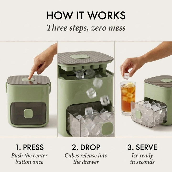 Frostwell™ – One-Touch Release Ice Cube Tray with Lid &amp; Storage Bin + 50% OFF