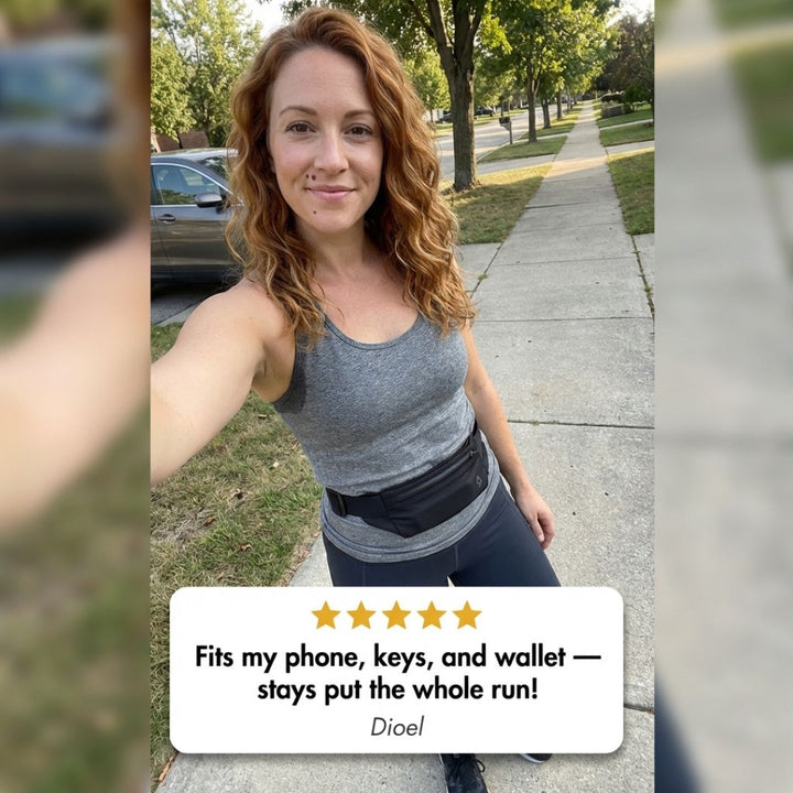 Stashrun™ – Waterproof Anti-Theft Running Belt Bag with Phone Pocket + 50% OFF
