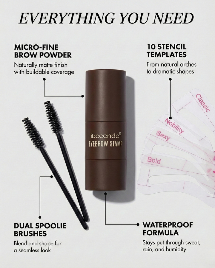 The Perfect Brow Stamp Kit - Flawless Brows in Minutes + 50% OFF