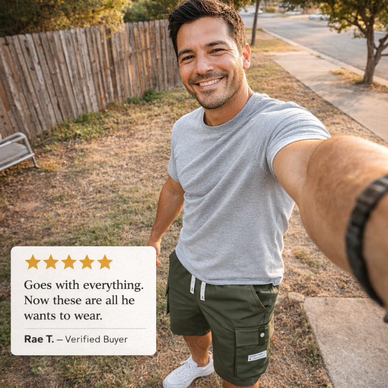 Haul™ – Elastic Drawstring Waist Cargo Shorts for Men + 50% OFF