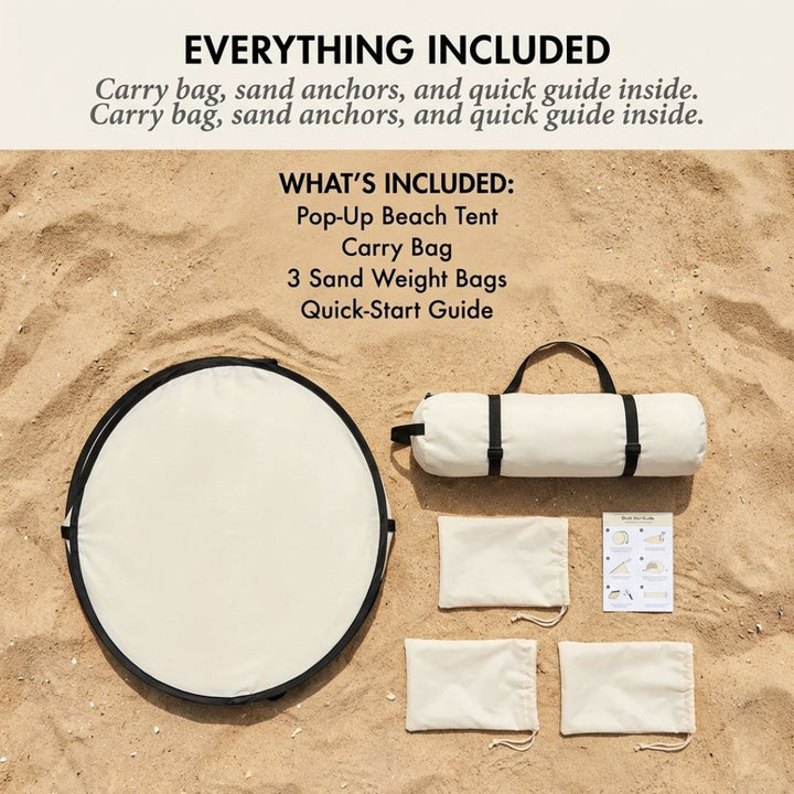 Shorecove™ – Pop-Up Beach Tent with UPF 50+ Sun Protection &amp; 360° Airflow + 50% OFF