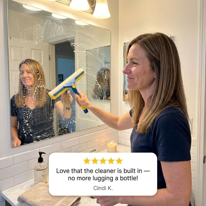 Clarepane™ – 3-in-1 Streak-Free Window Squeegee &amp; Cleaning Set + 50% OFF