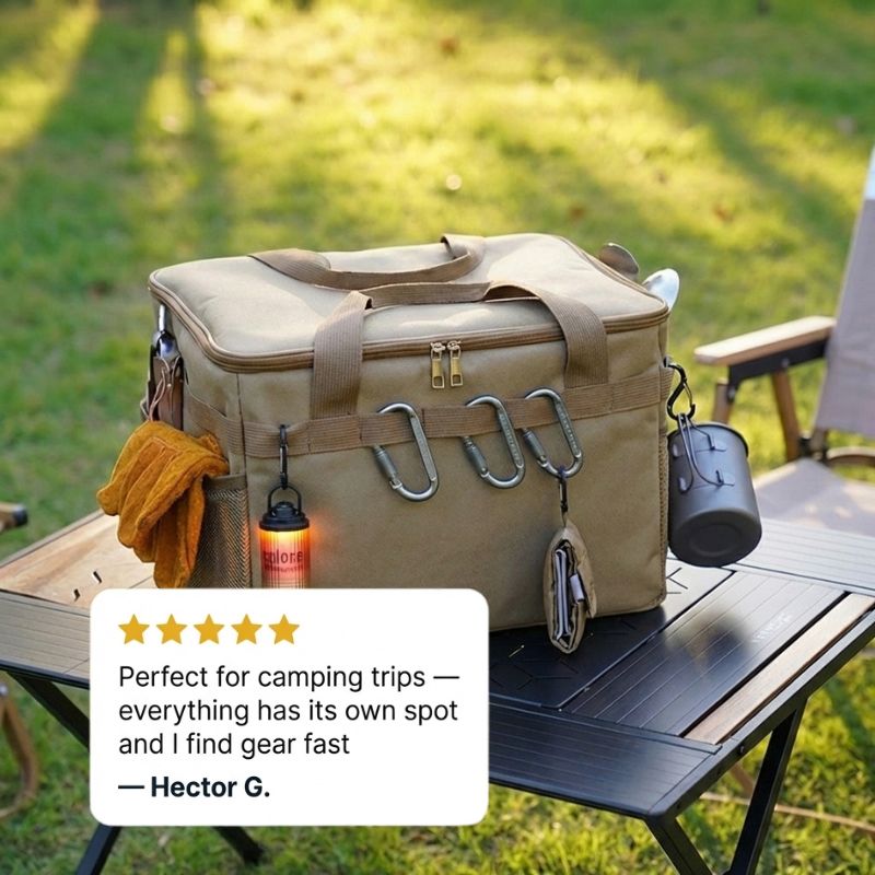 Ridgecache™ – Waterproof Foldable Camping Gear Organizer Bag + 50% OFF