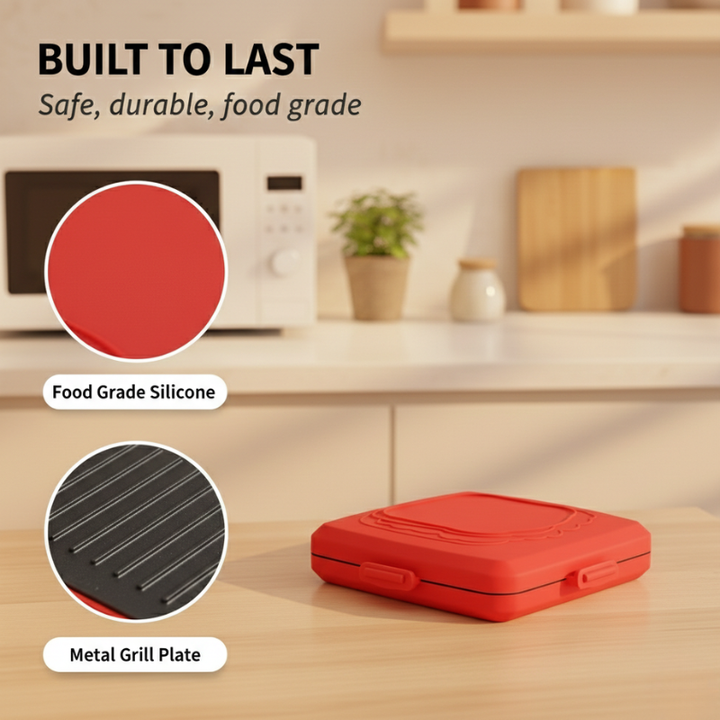 Crispwell™ – Microwave Grill &amp; Sandwich Maker for Crispy Paninis in Minutes + 50% OFF