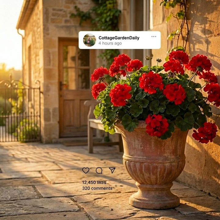 Arbora™ – UV Resistant Silk Artificial Geranium Flowers for Outdoor &amp; Indoor Decor + 50% OFF