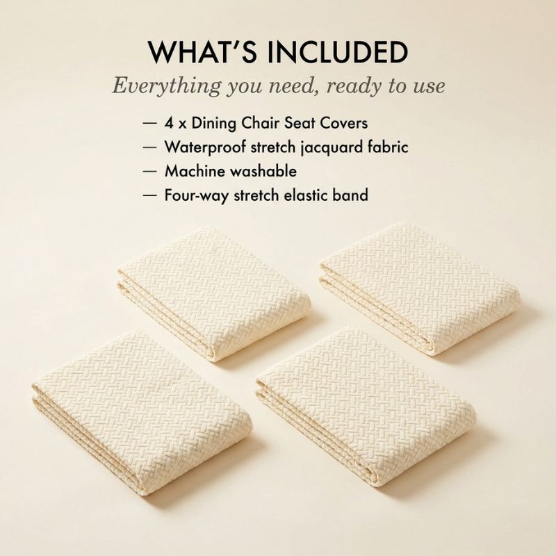 Loomfield™ – Waterproof Stretch Jacquard Dining Chair Seat Cover + 50% OFF