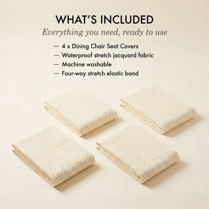 Loomfield™ – Waterproof Stretch Jacquard Dining Chair Seat Cover + 50% OFF