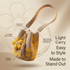 Marigold Lane™ – Handmade Crochet Flower Tote with 3D Floral Appliqués & Tassel Charm + 50% OFF