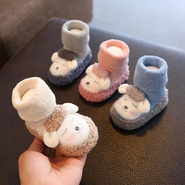 Baby Cartoon Plush Cotton Toddler Shoes – Keep Little Feet Warm, Safe &amp; Adorable – 50% OFF