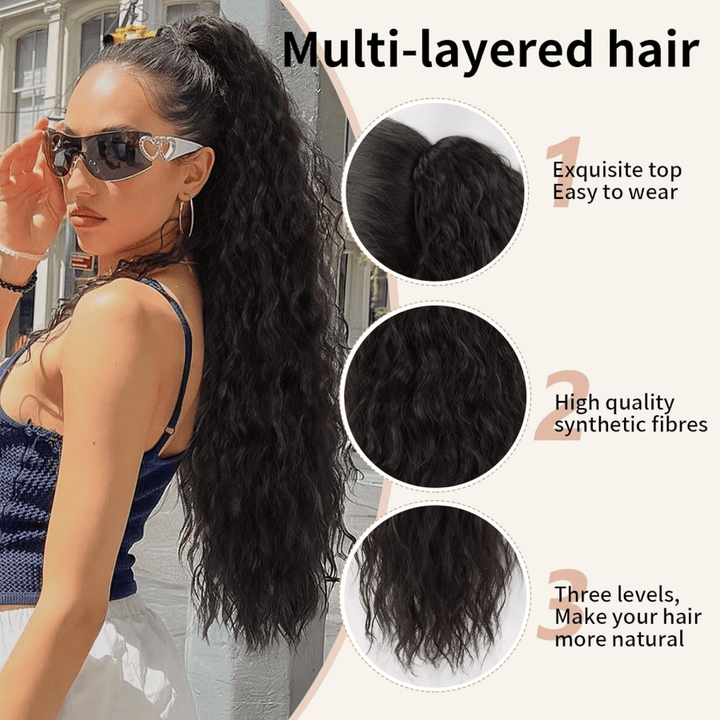 The SilkiPony  Extension - A Perfect Ponytail in Seconds + 50% OFF