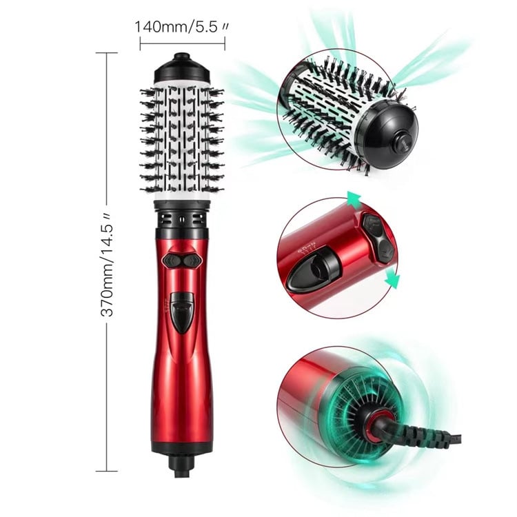 2-in-1 Hot Air Styler and Rotating Hair Dryer – Style, Volumize &amp; Dry with Salon Precision at Home - 50% OFF