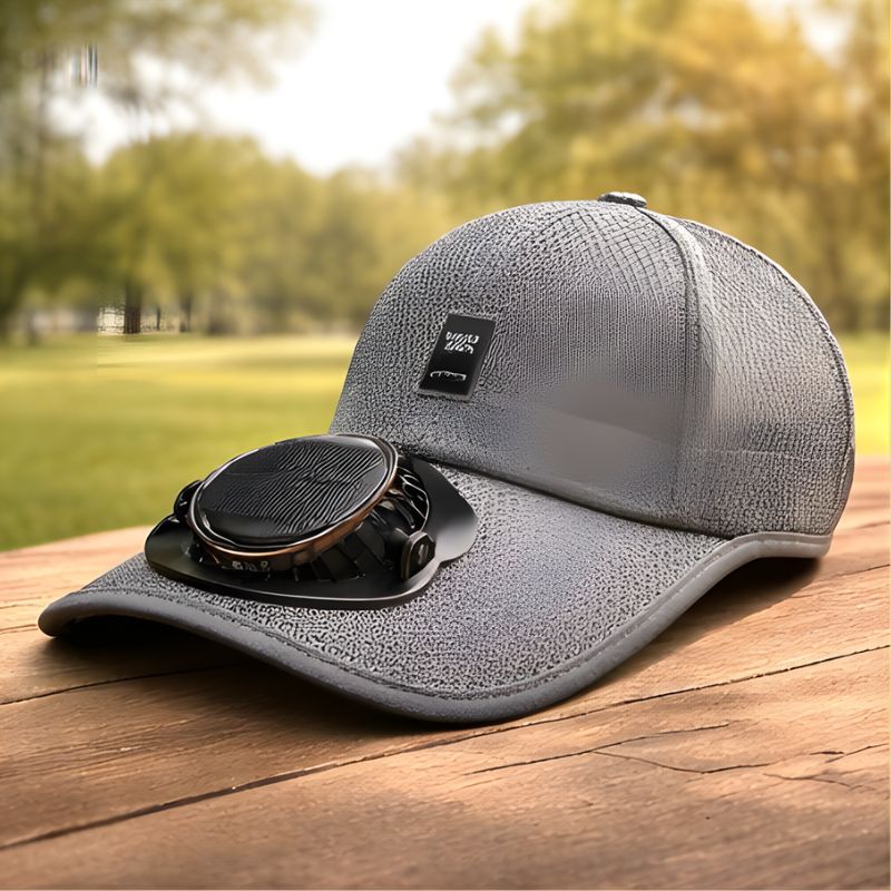 Heliowave™ – Solar-Powered Cooling Fan Baseball Cap with UPF50+ Sun Protection + 50% OFF