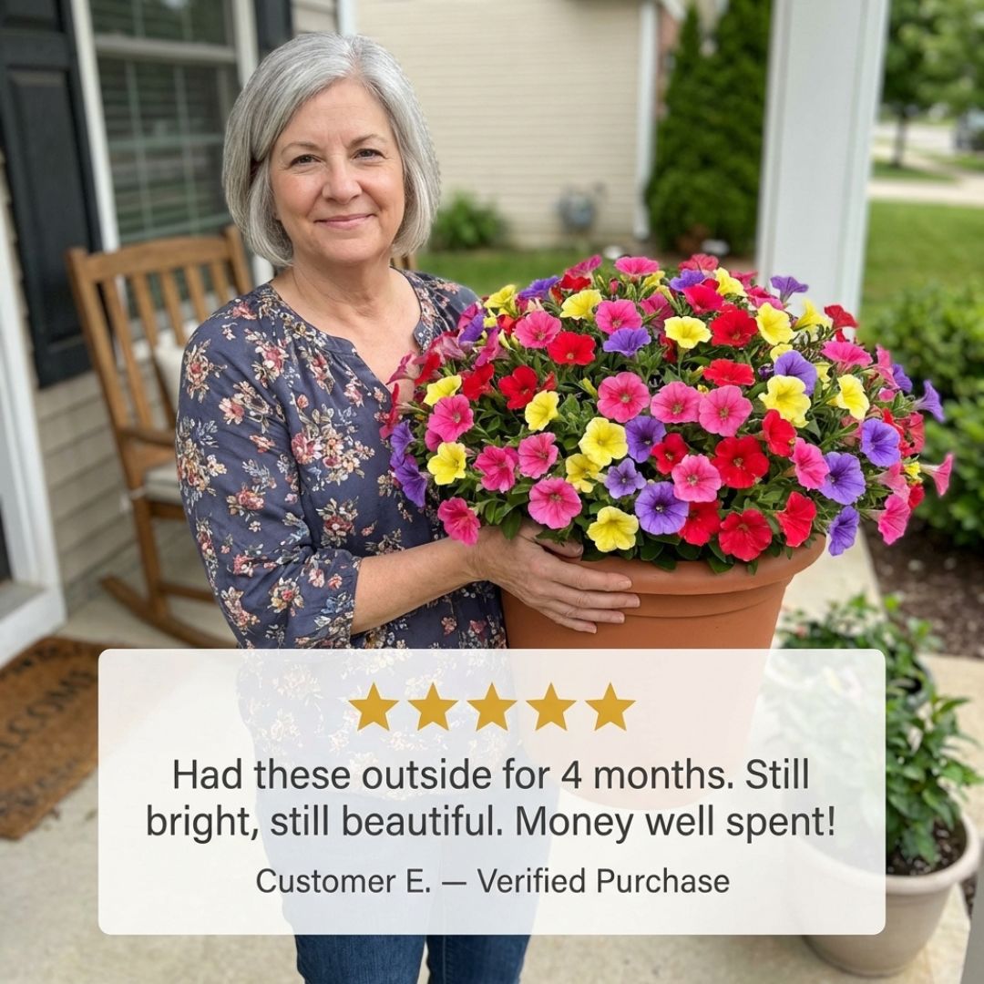Bloomcroft™ – UV Resistant, No-Fade Colorful Artificial Outdoor Flowers + 50% OFF