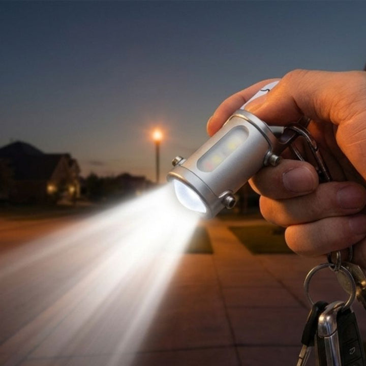 Torchix™ – 1200LM 3-in-1 Keychain Flashlight with Power Bank, 7 Brightness Modes, Waterproof + 50% OFF