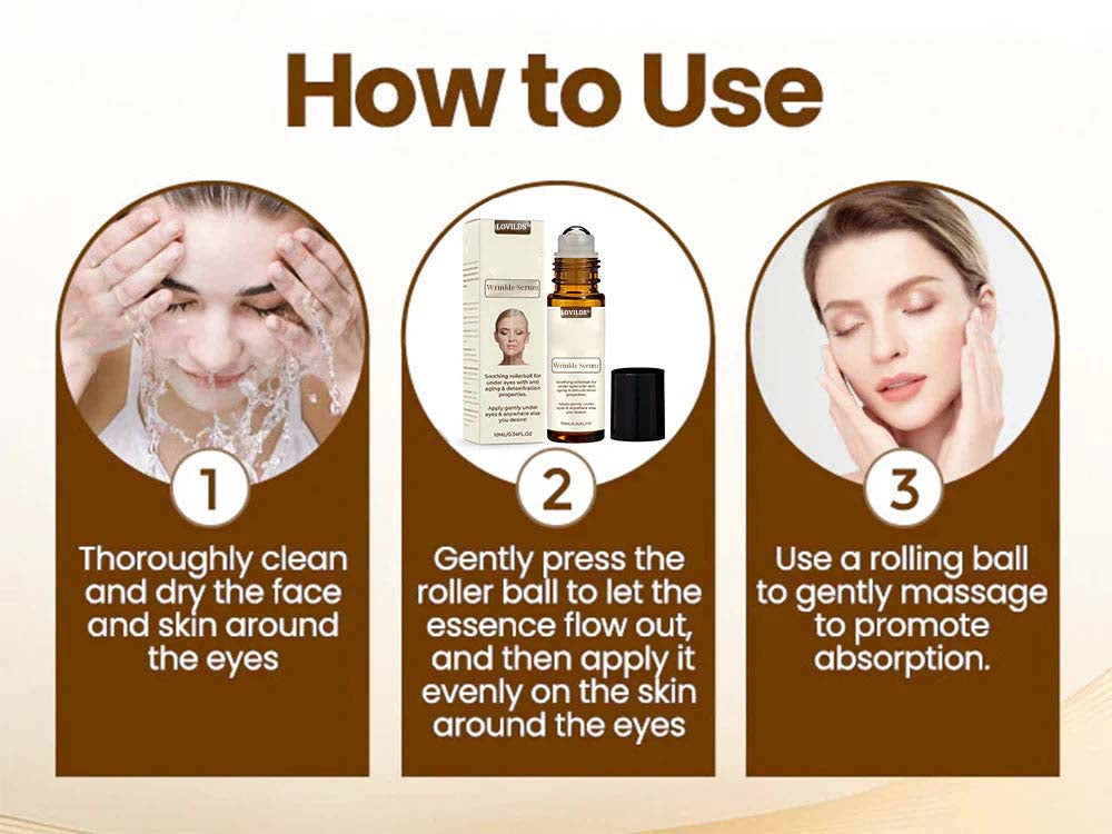 The AuraSmooth Wrinkle Serum – Soothing Rollerball with Anti-Aging Properties + 50% OFF