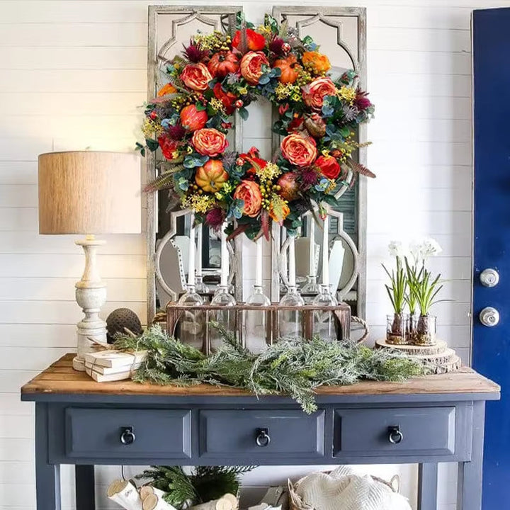The Farmhouse Pumpkin Wreath - A Perfect Fall Welcome + 50% OFF