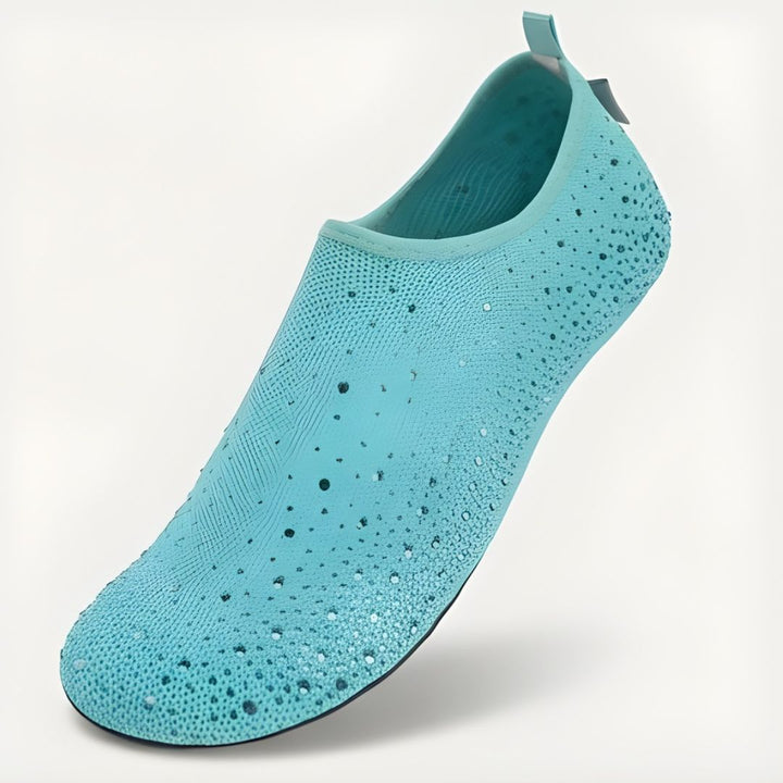 Lumara™ – Rhinestone Sparkle Barefoot Water Shoes for Women | Beach, Travel &amp; Indoor Slip-On +50% OFF