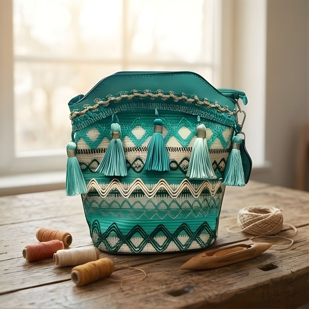Threadwell™ – Woven Saddle Blanket Boho Tassel Crossbody Bag + 50% OFF